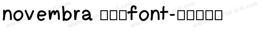 novembra 色日服font字体转换